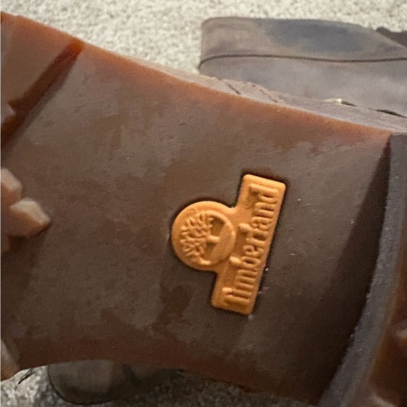 Timberlan Brown Leather Knee-High Boots - Picture 6 of 7